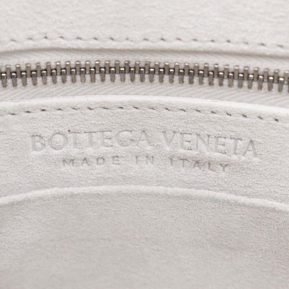 BOTTEGA VENETA White Leather Intrecciato Bag - Picture 16 of 16
